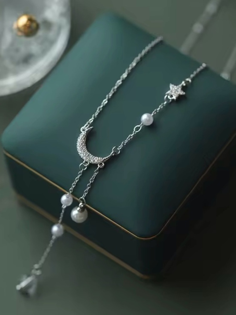 New .925 Moon& Stars Necklace